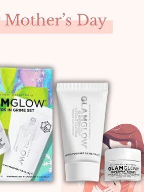 Glamglow Partners In Grime Set - Supernud Mask & Superwatergel Moisturizer